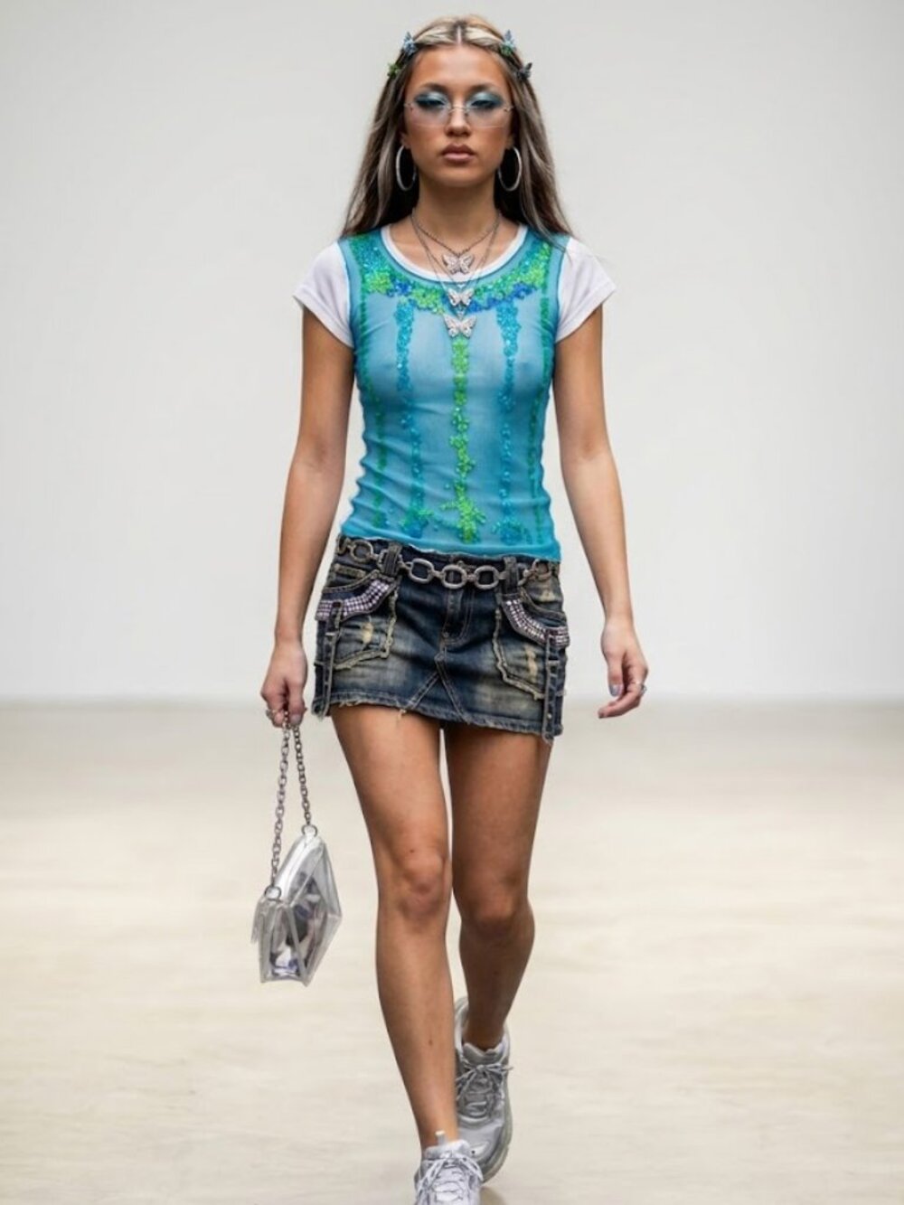 Anna Sui Vintage Rare Beaded Tee_S